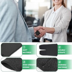 2PCS Finger Buddy Straps for Arthritis Finger Brace for Sport, Basketball, Tenni