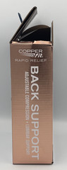 Copper Fit CFRRBK1SZ-001-OS Back Support Brace – Black