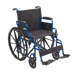 Wheelchair with Flip Back Desk Arms 16 in Seat and Swing-Away Footrest Medical