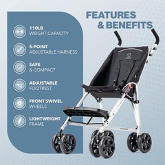 Coche XL Lightweight Special Needs Stroller in Black