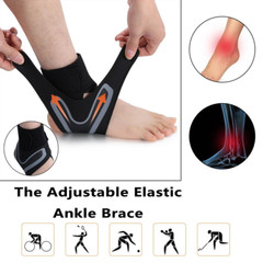 Ankle Brace Support Compression Sleeve Plantar Fasciitis Pain Relief Foot Wrap