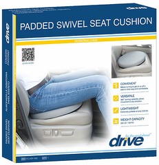 Deluxe Padded 360 degree Swivel Seat Cushion for Chair, Car, Stool by Drive