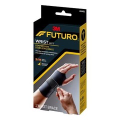 Black Orthopedic Brace for Left or Right Hand Moderate Support Adjustable Fit