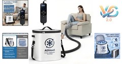 Ice Machine for Knee Surgery Cold Therapy with Auto Timer & Leak-Proof Bucket