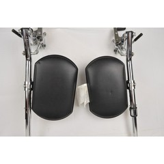 Invacare T94HC-3778 Adjustable Clip-On Footrests Pair Chrome For Wheelchair
