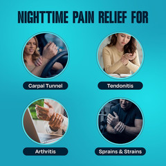 Comfybrace 2 PACK Nighttime Pain Relief Wrist Brace for Carpal Tunnel, Tendoniti