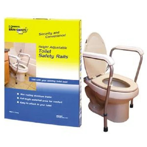 Essential Medical Adjustable Toilet Safety Rail, 250 lb, 23-3/4″ to 31-