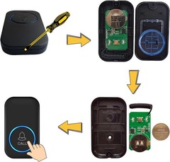 Wireless Caregiver Call Button, Touch Control, 1000 Ft Range for Independence
