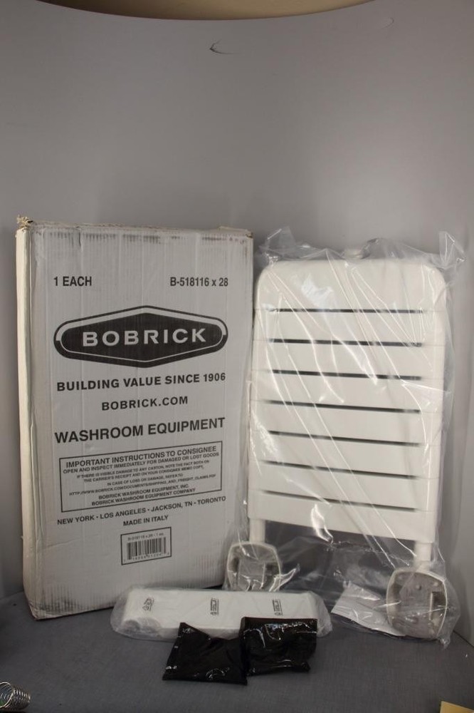 Bobrick B-518116×28 Vinyl-Coated Folding Bathtub Seat – 28″ NEW IN BOX!