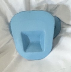 Neck and Shoulder Relaxer Cervical Stretcher Traction Pillow Blue