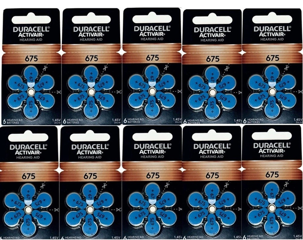 Duracell Size 675 Hearing aid batteries 60 Batteries