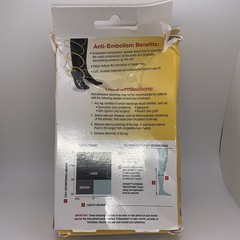 Futuro Anti-Embolism Knee Length Compression Stockings White XL *READ MORE*