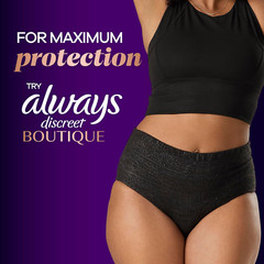 Always Discreet Adult Incontinence Pads for Women 64 Count