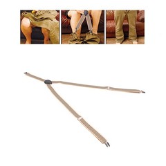 Pants Wearing Aid Adjustable Dressing Belt For Elderly & Disabled (Gray/Black)