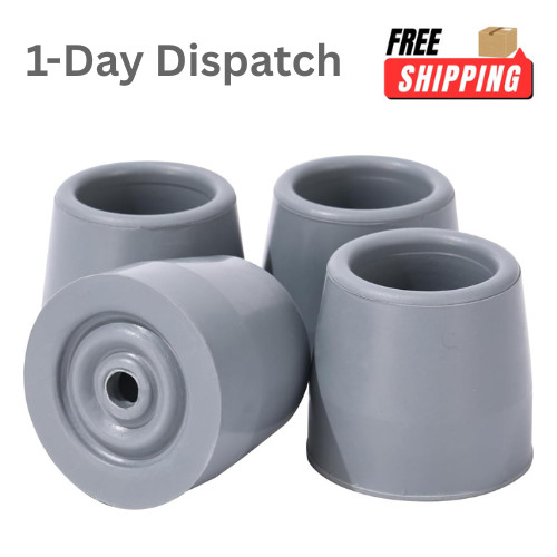 4PCS Rubber Walker Tips 1″ Heavy Duty Replacement Feet.
