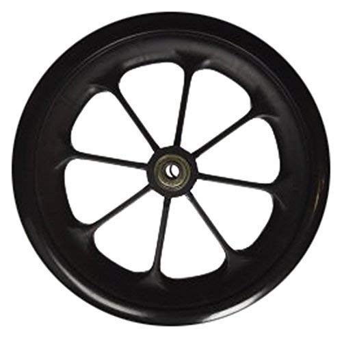 Healthline Wheelchair Replacement Wheels 8″x1″ (1 1 Count (Pack of 1), Black