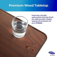 Bed Table, Height Adjustable & Tilting Overbed Table, Hospital Bedside Table,…