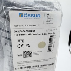 New Ossur Rebound Air Walker Boot Low Top Size XL w/ Air Pump & Rocker Bottom