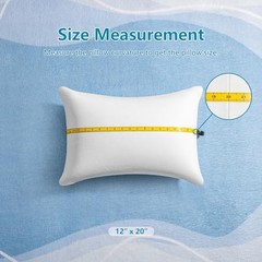 12 × 20 Throw Pillow Memory Foam Pillow Insert – 12×20 Inch White Pack of 1
