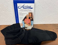 Activa Soft Fit Thigh High Dot Band 20-30mmHg (Black) XX-Large