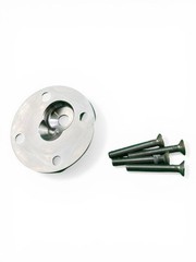 Bulldog 4 Hole offset prosthetic plate pyramid. P22. Prosthetic Component.