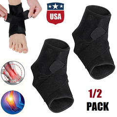 2×Adjustable Ankle Support Compression Strap Achilles Tendon Brace Sprain Sports