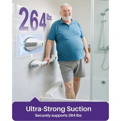 17.5″ Shower Handles for Elderly with Safety Indicators, 2 Pack Grab Bars