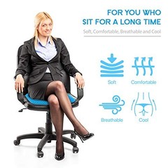 Gel Seat Cushion Extra Large 18.9×17.7 Inch 1.6 Thick Breathable for Office