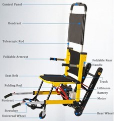 Auction Motorized Climbing Wheelchair Safe Transport FDA Stair Lift Elder Assist