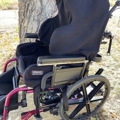 NICE! Quickie Iris Tilt-In-Space Manual Transport Rehab Wheelchair