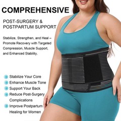 Abdominal Binder Post Surgery Plus Size | Postpartum Belly Band Wrap | Post C…