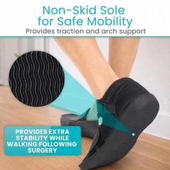 Post Op Shoe – Lightweight Medical Walking Boot w/Adjustable Straps LARGE, Vive