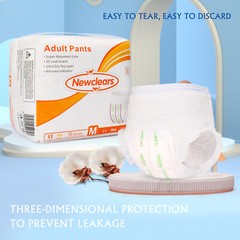 Newclears Adult Incontinence Underwear Diapers for Men Women, 20/40/60/80 ct