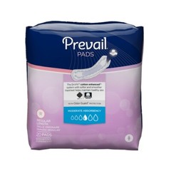 Prevail Bladder Control Pad White 9.25“ Moderate Absorb -200/Pack