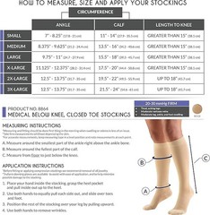 TRUFORM Unisex Below Knee Stockings Dot Band 20-30mmHg (Beige) XXX-Large