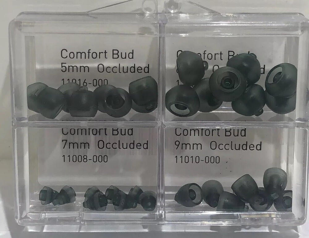 Occluded (closed) Comfort Bud Dome variety pack Starkey Hearing Aids US Seller