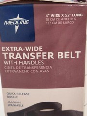 Gait Belt w.Multi Handle Locations,Transfer Walking Belt w. Quick-Release-Buckle