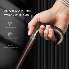 Fancy Wooden Walking Cane Support For Men & Women Multiple Inches Up To 300 Lbs