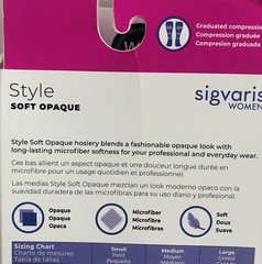 Sigvaris 841C Soft Opaque Knee High 15-20mmHg Compression Stockings Blue Iris SL