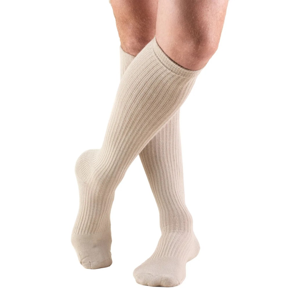 Compression Socks for Men Truform 15-20 mmHg Knee High Tan