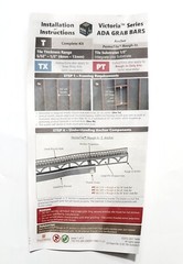 TileWare Victoria Series Combination 24″ Straight Grab BAR Oil Rubbed Bronze NEW