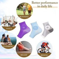 3Pairs Neuropathy Socks – Soothe Relief Compression X-Large, Multicolor