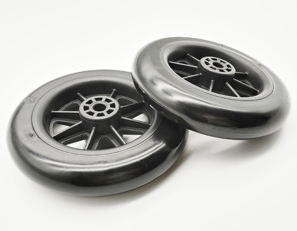Universal Walker replacement wheels,5”Caster Wheels,Axle 5 inches, Black