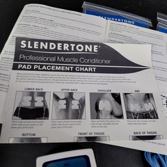 Slendertone Muscle Stimulator Conditioner Control Unit Electrode Pads Set WORKS