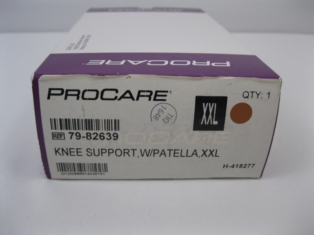 ProCare Knee Support With Patella XX-Large Pull-On Left Right XXL 79-82639 New