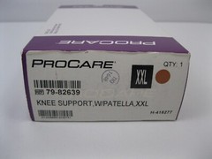 ProCare Knee Support With Patella XX-Large Pull-On Left Right XXL 79-82639 New