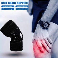Plus Size External Hinged Knee Brace with Compression Wrap for Big Wide Thigh