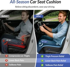 All-Season Car Seat Cushion Comfortable & Safe Driving Breathable Seat Cushion