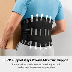 Adjustable Lower Back Brace Lumbar Support Waist Belt For Men Women Pain Relief