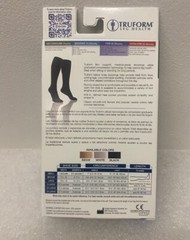 Truform 8865BL-M Medium Black Compression Stockings Knee Closed Toe 20-30 mmHg